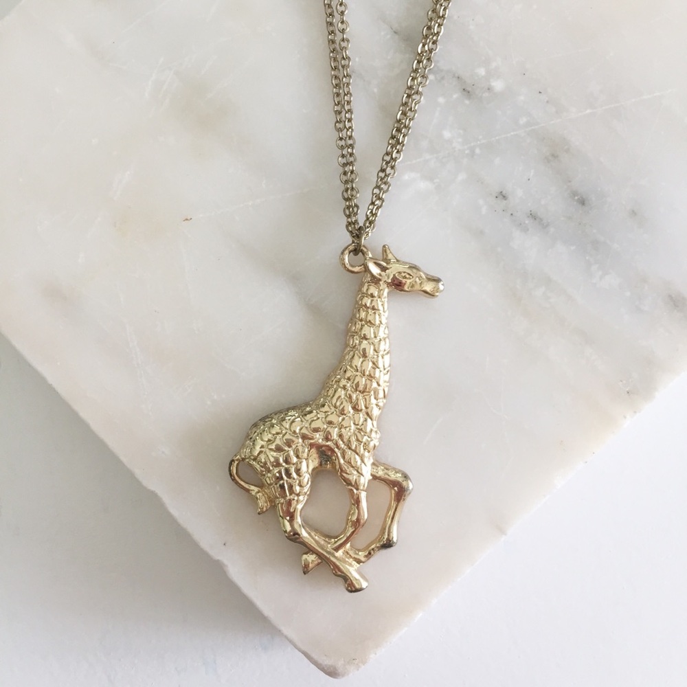Gold Giraffe Necklace